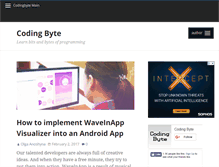 Tablet Screenshot of codingbyte.com